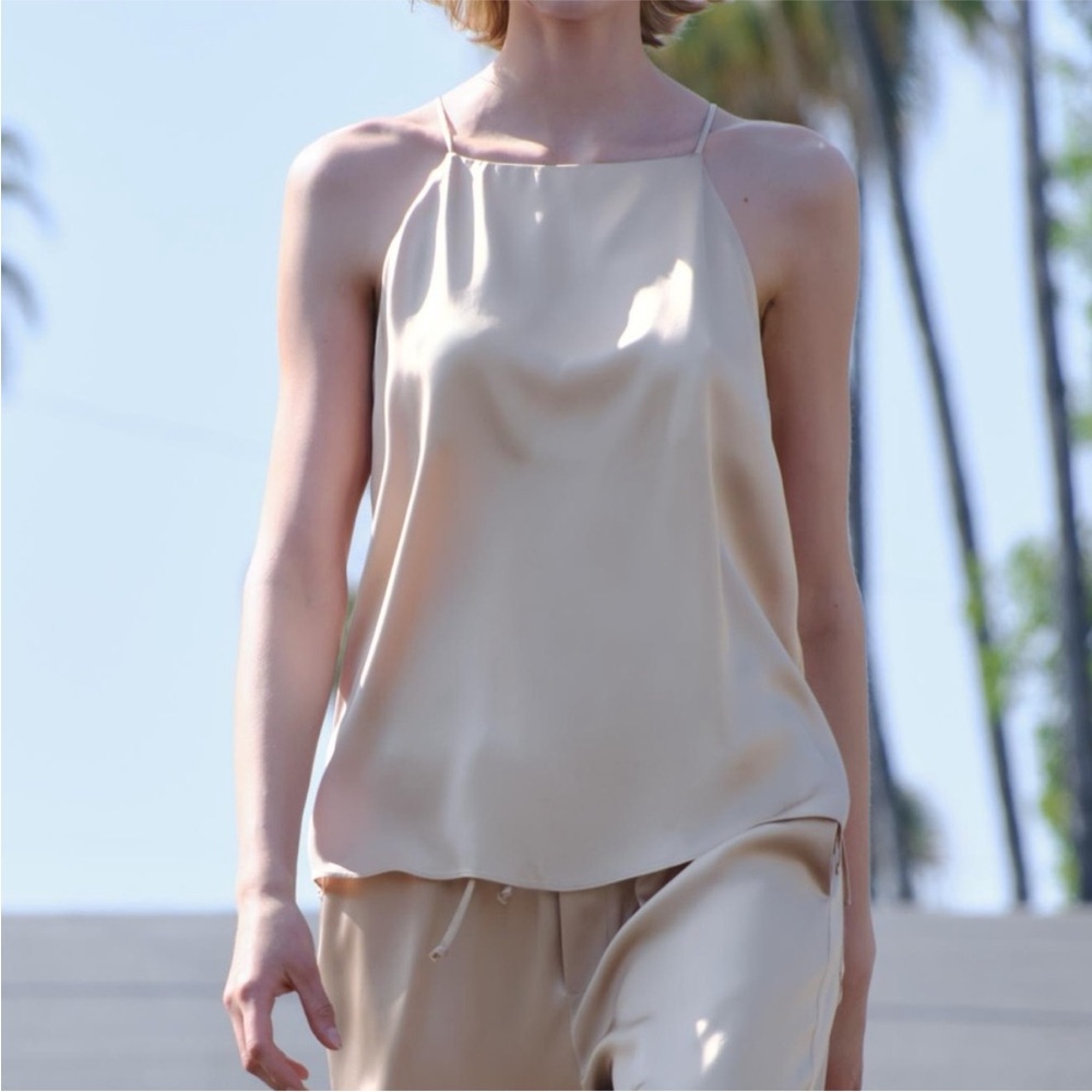 “ZARA” Satin Spaghetti Strap Tank Camisole